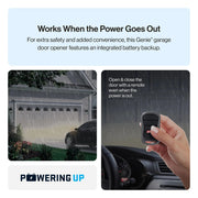 View 3/4 HP Chain Drive Garage Door Opener with Battery Backup image 5