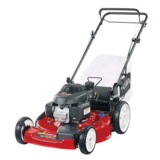 22-Inch 170cc OHV Self-Propelled Gas Lawn Mower, RWD, 3-in-1, with Height Adjustment and Oil Included
