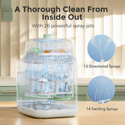 View Baby Bottle Washer, Sterilizer & Dryer - All-in-One Cleaning Machine for Bottles, Pump Parts & Baby Essentials - Time-Saving & Effortless Care image 2