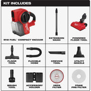 View 18V Brushless 0.25-Gallon Cordless Jobsite Vacuum with 5.0Ah Battery and Charger image 5