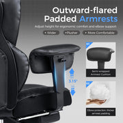 View 400 LBS Big and Tall Gaming Chair, Ergonomic High Back Computer Desk Chair for Gaming, Work and Home Office image 6