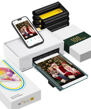 View 46-Photo Printer with Wi-Fi, 100 Sheets, Thermal Dye-Sublimation, Compatible with iPhone and Android image 1