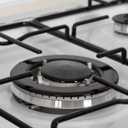 View Aspes Cocina Gas Butano 3 Zonas de Cocción, Blanco AKG3500PB. Control Manual, Quemador WOK triple llama, Compartimento Bombona, Tapa Abatible image 5