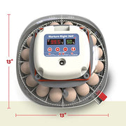 View Nurture Right Egg Incubator for Hatching Chicks - Holds 22 Eggs image 2