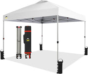View Crown Shades 10*10 Pop up Canopy Outside Canopy, Patented One Push Tent Canopy with Wheeled Carry Bag image 1