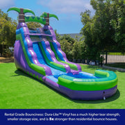 View 2025 HeroKiddo Resbaladilla Acuática Inflable de Grado Comercial de 16' con Piscina Adjacente para Niños y Adultos (con Ventilador), Uso Mojado y Seco image 4