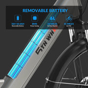 View 5TH WHEEL W18B Electric Bike for Adult with 350W Motor, 26 in Electric Mountain Bike with 36V 10.4Ah Removable Battery Ebike, Electric Bicycle... image 3