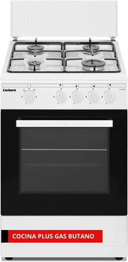View Corberó – Kitchen Plus | 50 cm | CCSF45020BW | 4 Burner Butane Gas | Oven 43L | Metal Lid | Double Glass Door | Tray and Grill Chrome | Automatic image 4