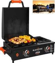 View blackstone adventure ready 17 inch tabletop griddle with range top black image 1