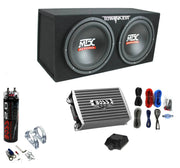 View 1200W Dual Subwoofer Box with 1500W Amplifier and Capacitor image 1