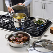 View All-Clad D3 Stainless 3-Ply Bonded Cookware, 13-pieces image 3