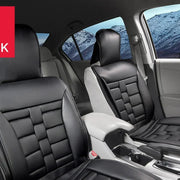 View Alpena Black Padded Universal Fit Luxury Seat Cover, 2-pack image 3