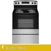 View Amana 30 in. 4.8 cu ft. Electric 4 Element Range with Bake Assist image 2