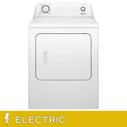 View Amana 6.5 cu ft. White Electric Dryer with Automatic Dryness Control image 2