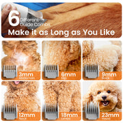 View 3-in-1 Dog Grooming Vacuum Kit with Clipper and Nail Grinder, Pet Hair Trimmer and Grooming Tool Set image 6