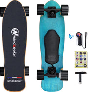 View Electric Skateboard with Remote Control for Beginners Cruiser E-Ska with DIY Stickers image 1