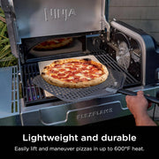 View 5-in-1 Electric and Propane Grill, 3-Burner Outdoor BBQ Grill and Smoker with Digital Controls, Griddle and Pizza Maker, Stainless Steel image 6