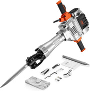 View Electric demolition hammer, hydraulic crushing hammer, concrete crusher, heavy-duty electric hydraulic crushing hammer, equipped with chisel gloves and a 360-degree rotatable front handle, suitable for digging trenches and drilling holes (power 3500 image 1