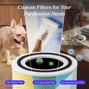View 2 Pack Air Purifiers for Home, Compact Air Cleaners for Dust, Allergens, Pet Dander and Odors image 6
