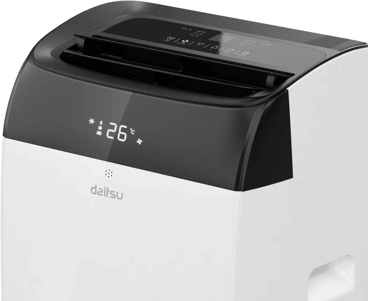 Daitsu - Aire Acondicionado Portátil Frío,Calor, Deshumidificador y Ventilador | 4 en 1 | Alisios Premium APD12FCX | Compacto y Silencioso | Mando a