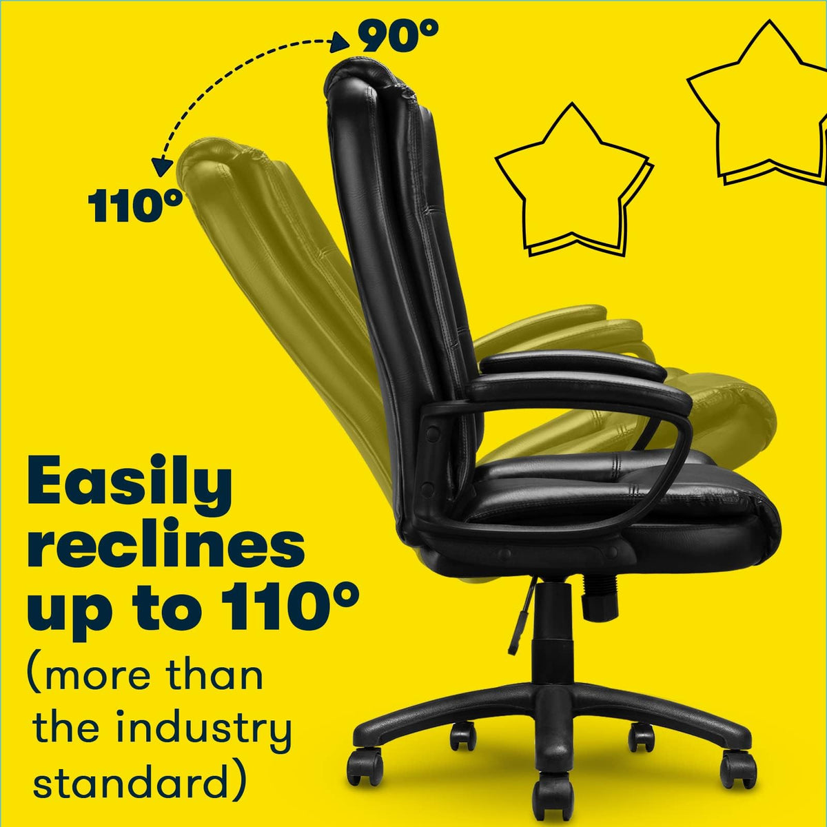400 LBS Big and Tall Office Chair, Heavy Duty Ergonomic Computer Desk Chair for Home Office and Workspace