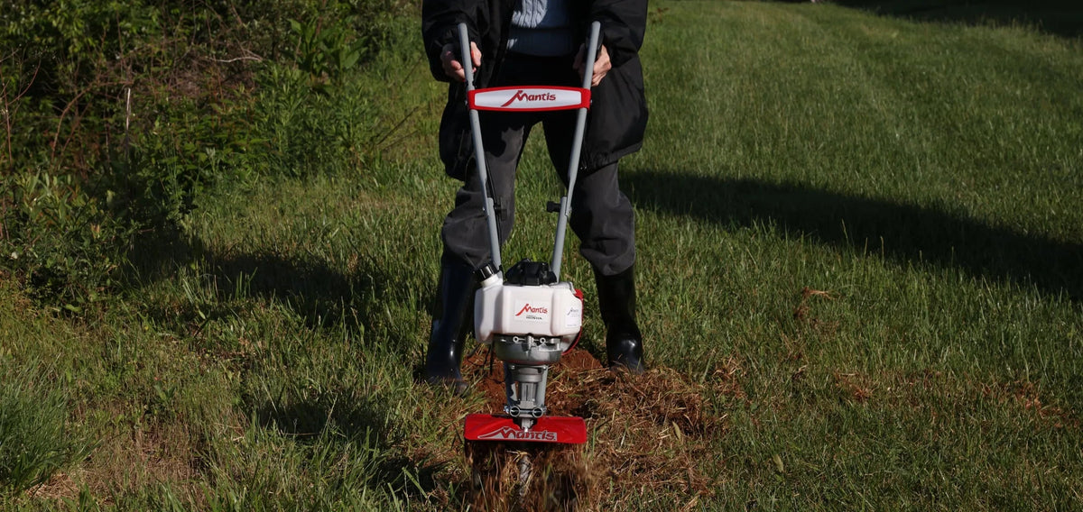 25cc 9-Inch Front-Tine Forward-Rotating Mini Tiller/Cultivator