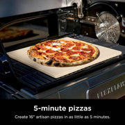 View 5-in-1 Electric and Propane Grill, 3-Burner Outdoor BBQ Grill and Smoker with Digital Controls, Griddle and Pizza Maker, Stainless Steel image 3