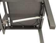 View DEGAMO 2X Hochlehner Gartensessel MANCIANO, Aluminium rostfrei anthrazit, mit Polstern dunkelgrau, Rückenteil stufenlos verstellbar mit Gasfeder image 5