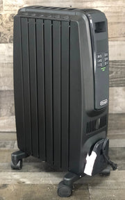 View De'Longhi Oil Filled Radiator Space Heater, Quiet 1500W, Adjustable Thermostat, 3 Heat Settings, Timer, Energy Saving, Safety Features, White, Dragon TRD40615EBKCA, Black image 2