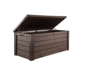 View 150 Gallon Outdoor Deck Box with Bench Seat, Large Storage Container for Patio, Garden, Yard and Pool Area image 1
