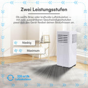 View BE COOL Mobiles Klimagerät 7000 BTU mit WLAN, 3in1 Klimaanlage zum Kühlen, Entfeuchten & Lüften, für Räume bis 24 m², Fernbedienung, Timer, image 4