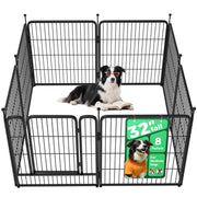 View 32" Dog Playpen for Small Dogs, Portable Indoor Outdoor Pet Exercise Pen for Puppies and Small Pets image 1