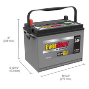 View EverStart Platinum AGM Automotive Battery, Group Size 24F 12 Volt, 750 CCA - MadeInUSA image 2