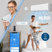 View Danyon Klimaanlage Split - 12000 BTU - 3,4 kW, Selbstreinigung, leise, Smart Home, Inverter Klimagerät mit Heizfunktion, Splitgerät vorgefüllt mit R32 image 6