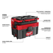 View 18V Cordless 2.5-Gallon Wet/Dry Vacuum with 2 x 6.0Ah Lithium-Ion Batteries image 3