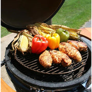View 22-Inch Kamado-Style Ceramic Charcoal Grill with Grill Cover image 4