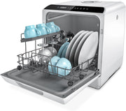 View Countertop Dishwasher, 5 Washing Programs Portable Dishwasher With 5-Liter Built-in Water Tank For Glass Door image 1
