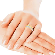 View Baguette and Round Brilliant Diamond Ring (0.42 ctw) image 5