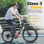 View 26 inElectric Mountain Bike for Adults, 400W 25MPH 40 Miles, 36V 13AH,City Commuting E-bike image 4