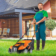View 2-in-1 Electric Scarifier and Lawn Dethatcher, 16-Inch 15A Corded Dethatcher with 14.5-Gallon Collection Bag image 2