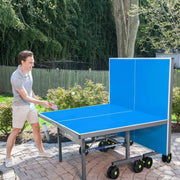 View JOOLA Nova Pro Plus Outdoor Table Tennis Table with Weatherproof Net, 9锟-5 ft, Foldable, Aluminum Surface image 2