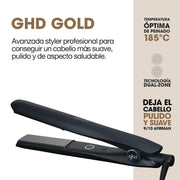 View ghd Gold - Plancha de Pelo Profesional Para un Cabello Liso y Brillante - Para Todo Tipo de Cabello - Color Negro, (Enchufe Europeo) image 3
