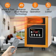 View 1500-Watt Portable Space Heater, Cherry, 1-Pack image 2