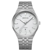 View Bering Titanium White Silver-tone Guilloche Dial Men's Watch image 1
