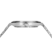 View Bering Titanium White Silver-tone Guilloche Dial Men's Watch image 4