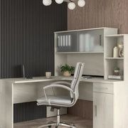 View Bestar Orford L-Shaped Desk with Hutch image 3