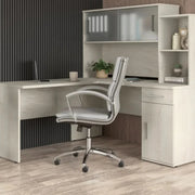 View Bestar Orford L-Shaped Desk with Hutch image 5