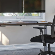 View Bestar Upstand 61 cm x 122 cm (24 in. x 48 in.) Height Adjustable Desk with Dual Monitor Arm image 3