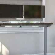View Bestar Upstand 61 cm x 122 cm (24 in. x 48 in.) Height Adjustable Desk with Dual Monitor Arm image 4
