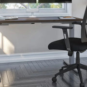 View Bestar Upstand 61 cm x 122 cm (24 in. x 48 in.) Height Adjustable Desk with Dual Monitor Arm image 5
